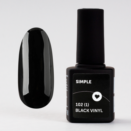 Гель лак Milk Simple 102 (1) Black Vinyl-#220793