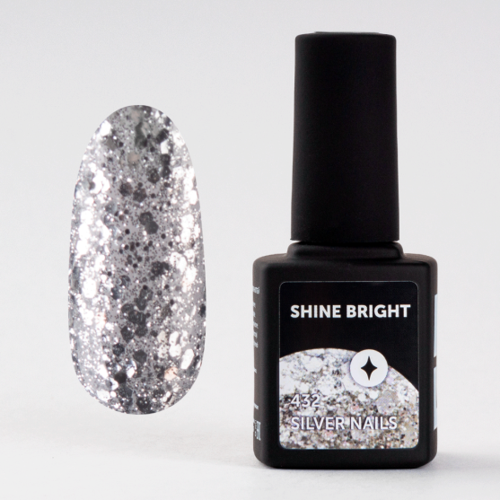 Гель-лак Milk Shine Bright 432 Silver Nails-#231831