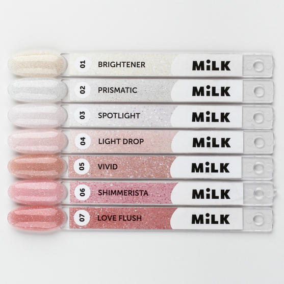 Стикеры на типсы Milk Reflective Modeling Gel 1-7-#200630
