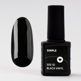 Гель лак Milk Simple 102 (1) Black Vinyl