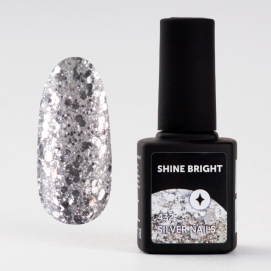 Гель-лак Milk Shine Bright 432 Silver Nails