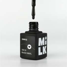 Гель лак Milk Simple 102 (1) Black Vinyl