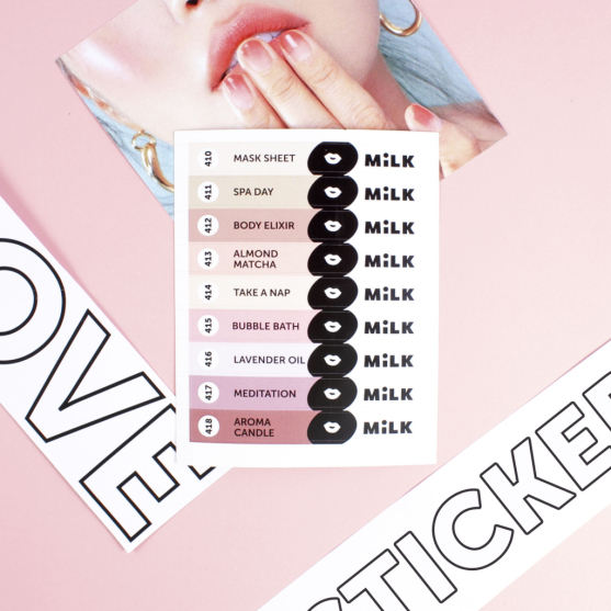 Стикеры на типсы Milk Self-Care 410-418-#200659
