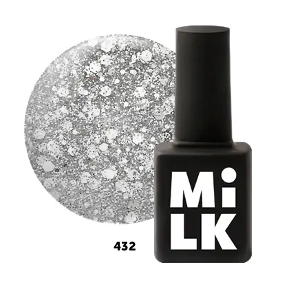 Гель-лак Milk Shine Bright 432 Silver Nails-#125186